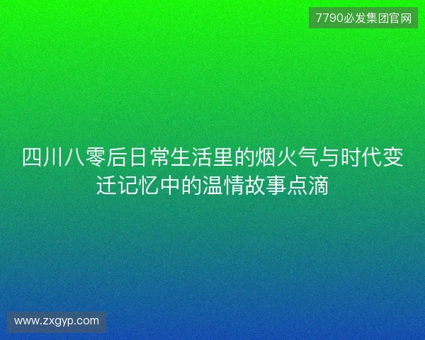 四川八零后日常生活里的烟火气与时代变迁记忆中的温情故事点滴